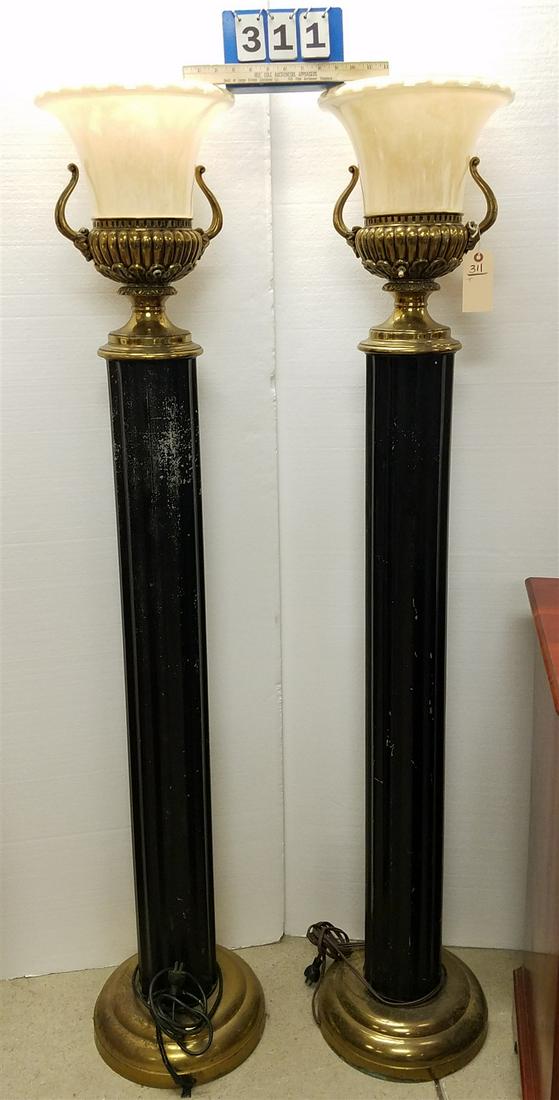 PR. METAL TORCHERE LAMPS 67" (1 of 4)