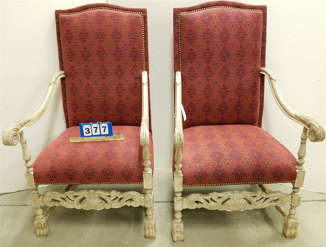 PR UPHOLS FLEMISH STYLE ARMCHAIRS (1 of 3)