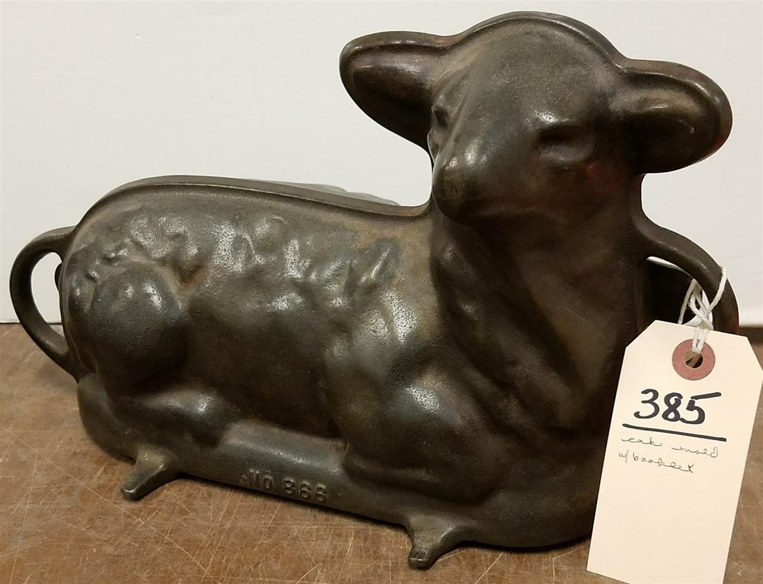 CST IRON LAMB CAKE MOLD #866 (1 of 7)
