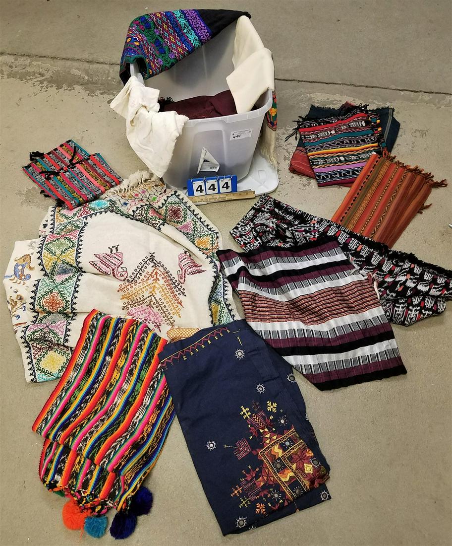 TUB EMBROIDERED THROWS/SCARVES ETC (1 of 2)