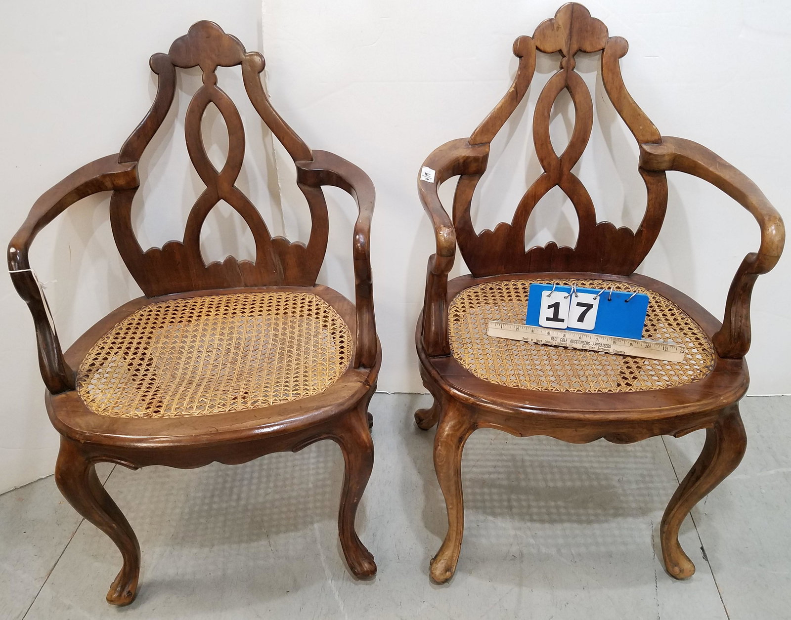 PR ITALIAN WALNUT DECORATOR CHAIRS (1 of 3)