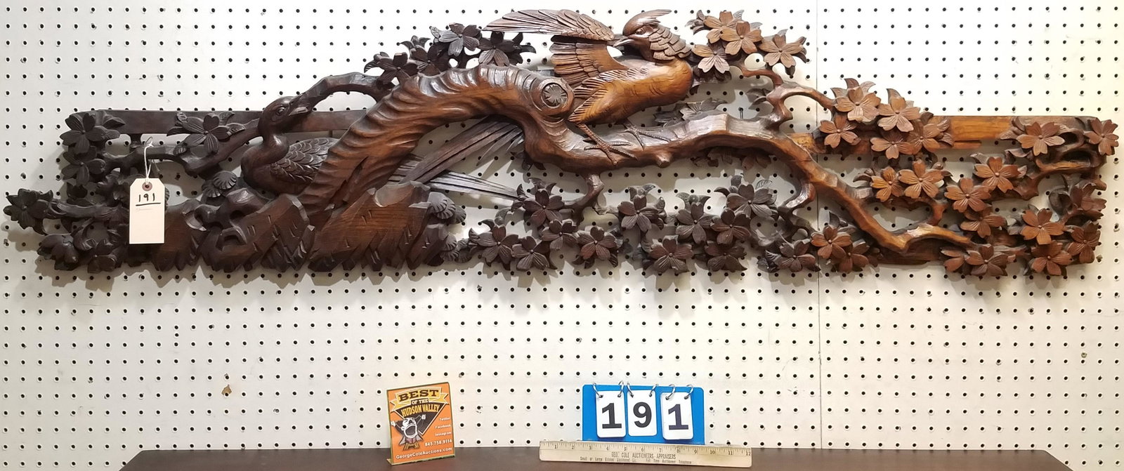 CHINESE CARVED PANEL 16"X64" (1 of 1)