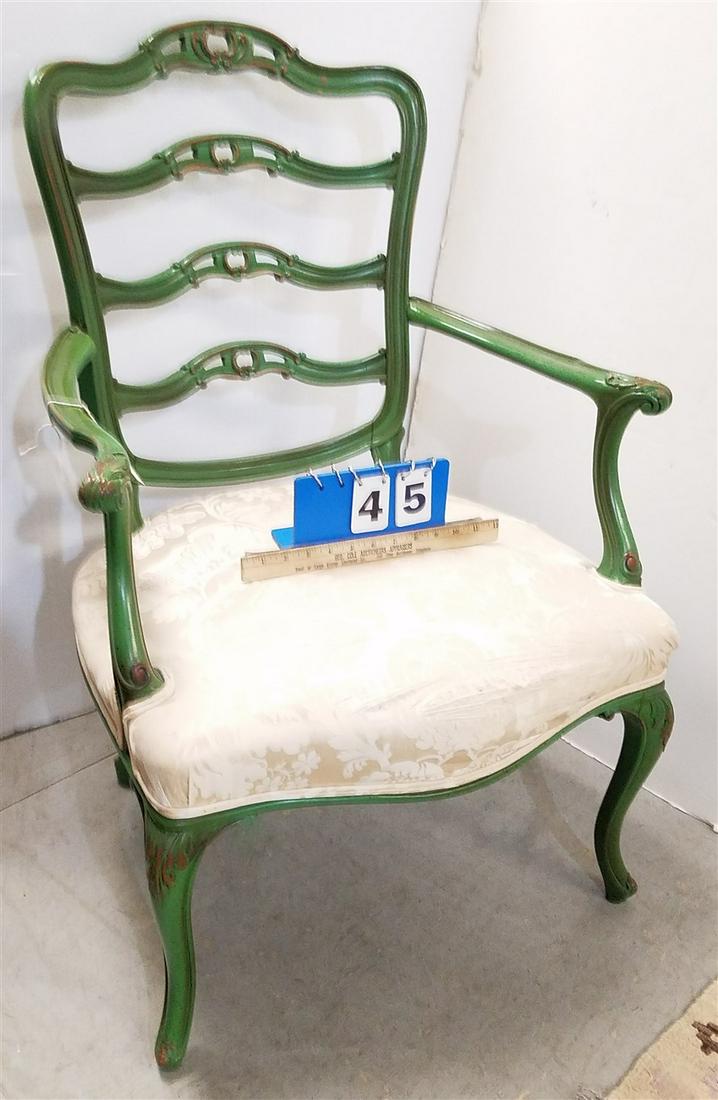 FR. ARMCHAIR PTD GREEN (1 of 2)