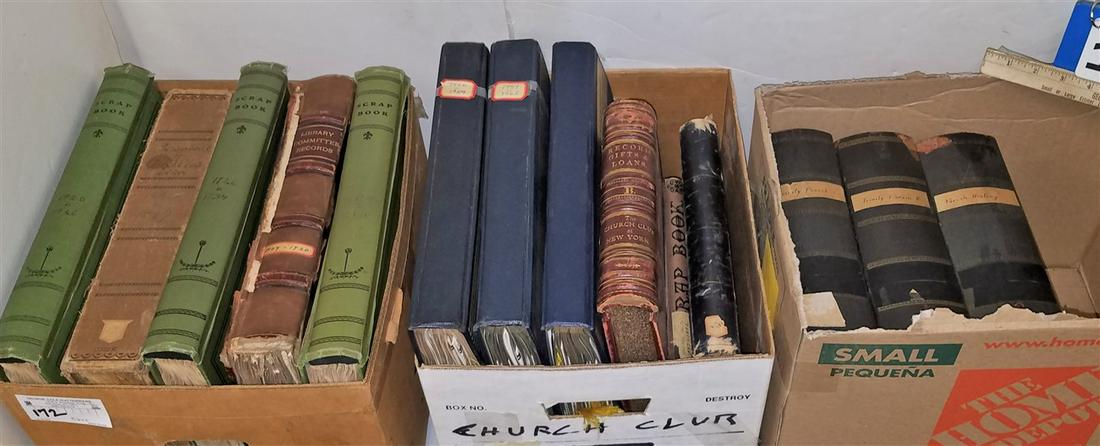 LOT 3 BXZ CHURCH SCRAP BOOKS AND RECORDS (1 of 4)