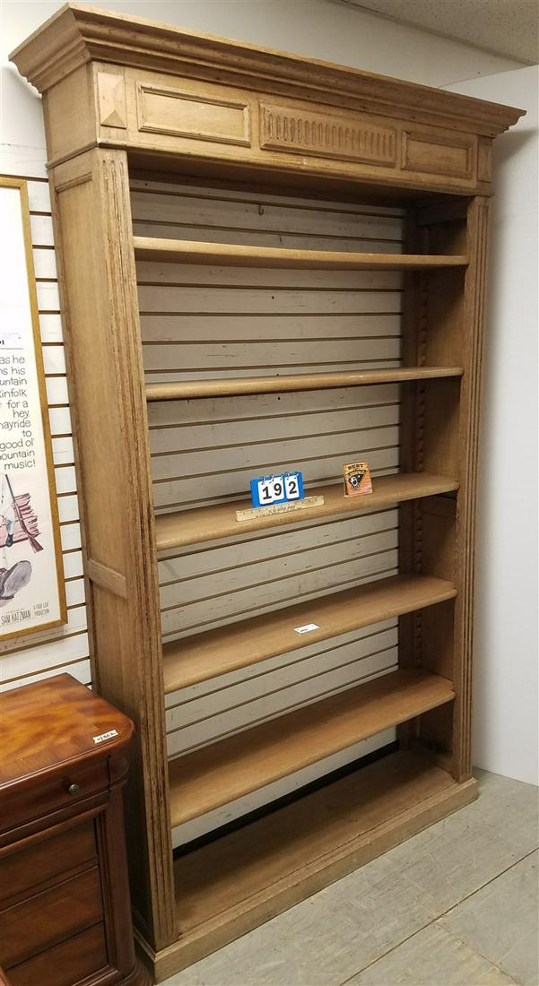 198TH C FRENCH OAK BOOKCASE 80"H 54"W X 12"D (1 of 2)