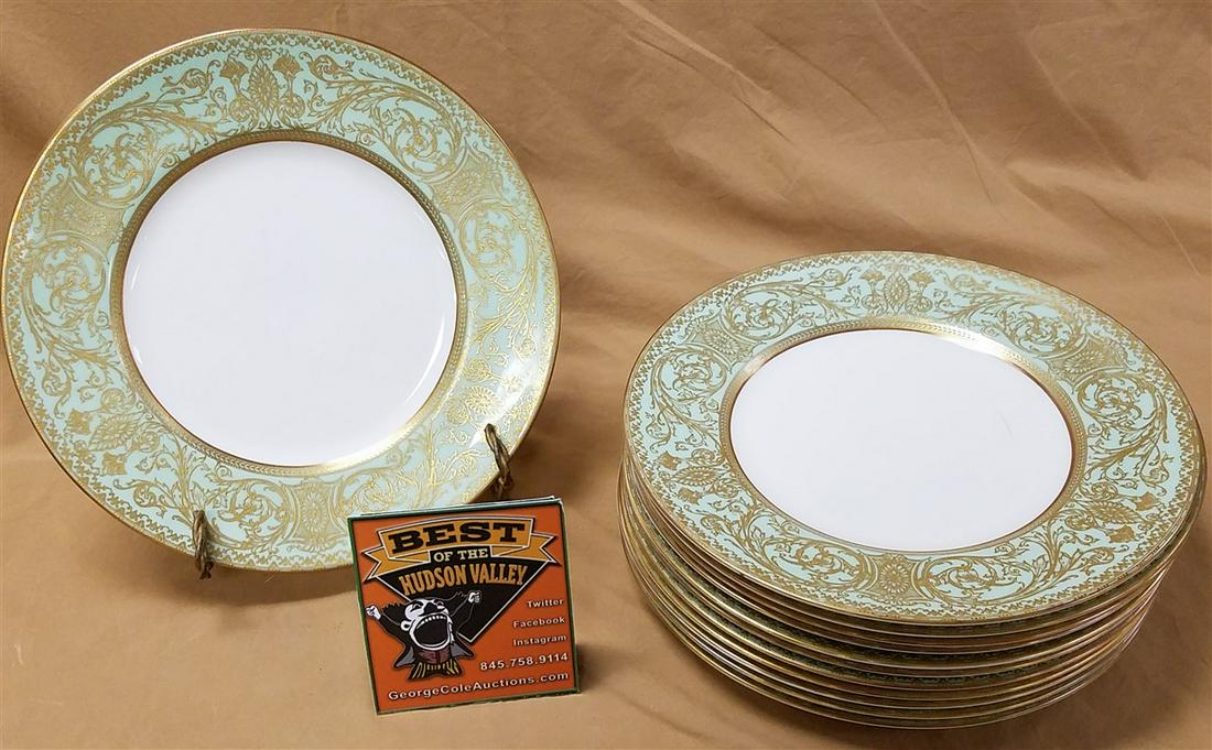 TRAY 12 ROYAL WORCESTER "EMBASSY" DINNER PLATES 10 1/2" DIAM (1 of 3)