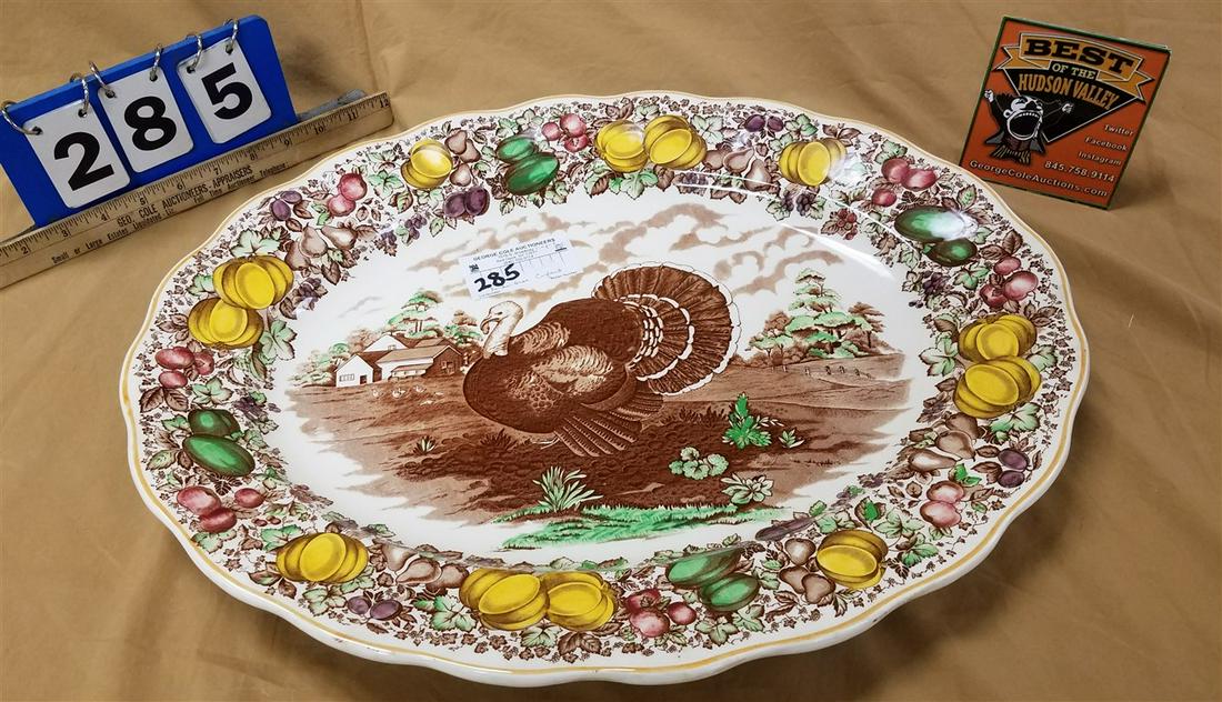 BARKER BROS. ENGLAND TURKEY PLATTER 20" X 16" (1 of 4)