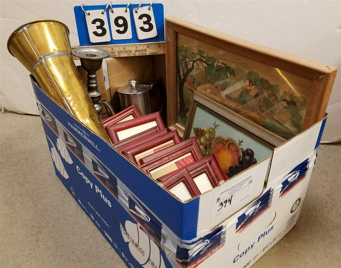 BX 15 FRAMED RELIGIOUS LITHO CARDS 6" X 4", W/C LANDSCAPED SGND. MARYLOU 9 1/2" X 13", O/C STILL (1 of 4)