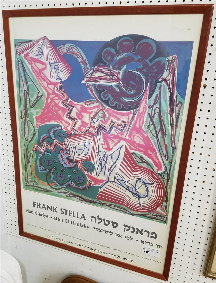 FRAMED 1986 FRANK STELLA POSTER (1 of 2)