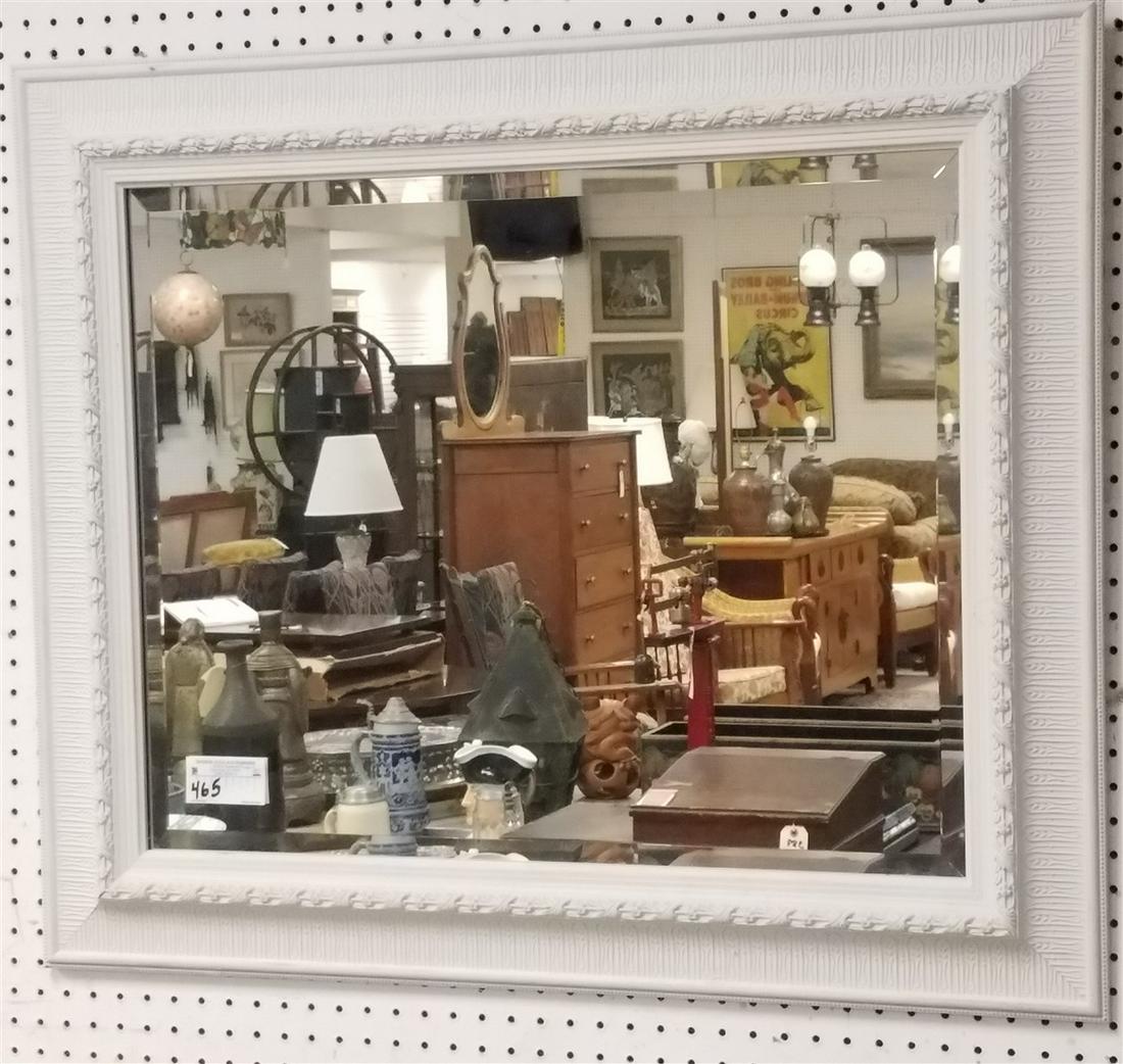 FRAMED BEVELLED MIRROR 29 1/2" X 35 1/2" (1 of 4)