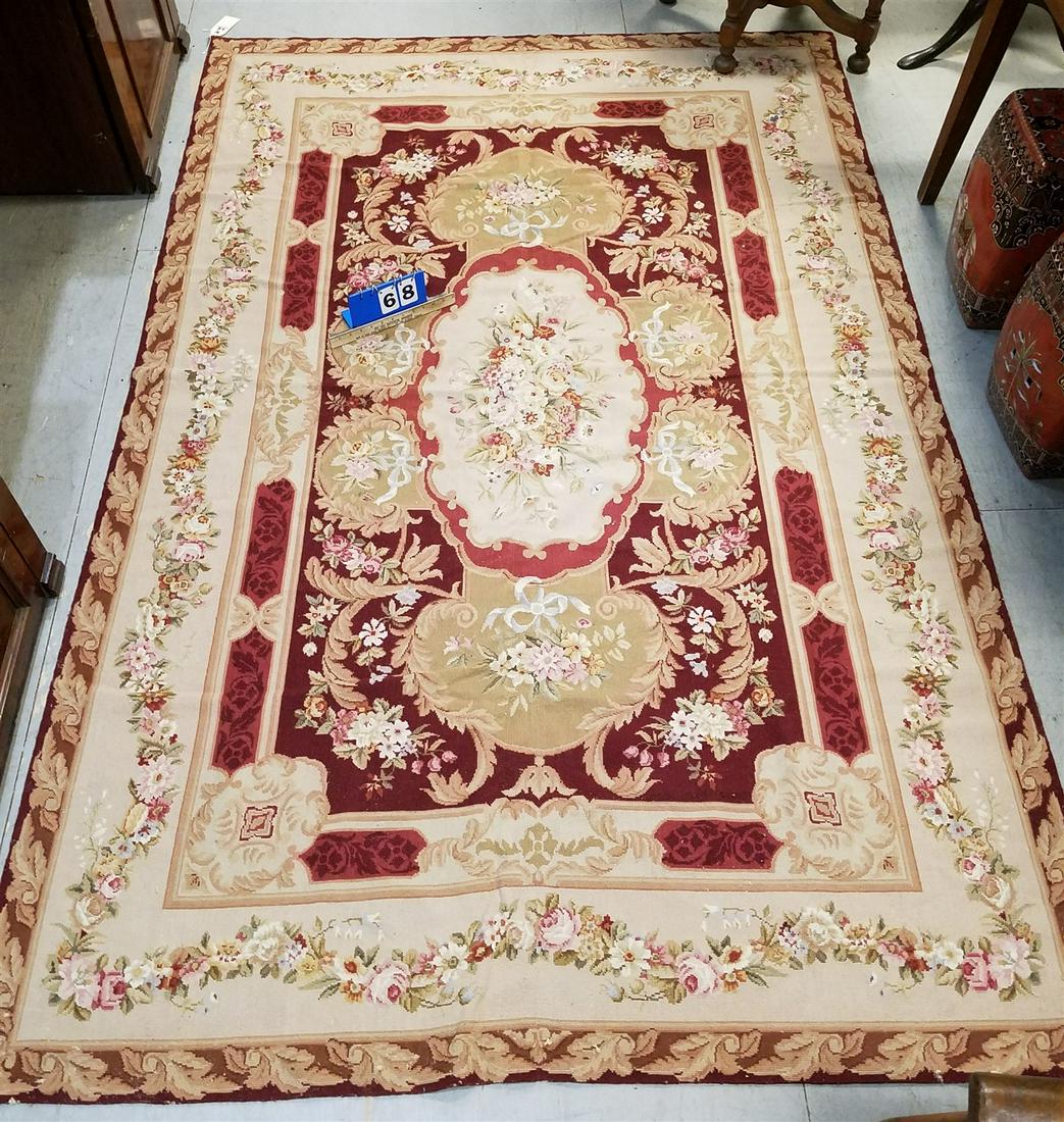 NEEDLEPOINT 5'7" X 8'7": NEEDLEPOINT 5'7" X 8'7"