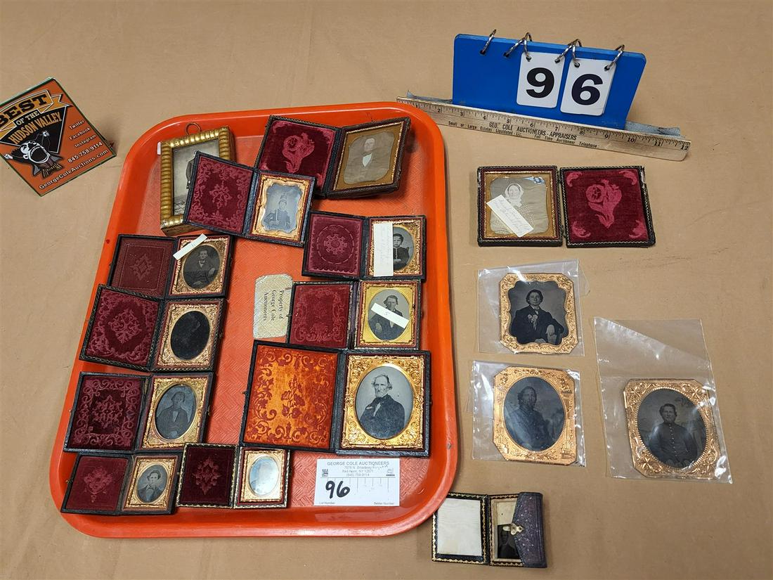 TRAY 15 AMBROTYPES, DAGUERREOTYPES, TIN TYPES (1 of 9)