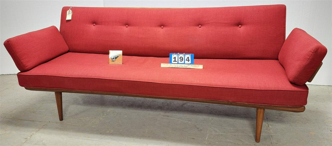 FRANCE AND DAVERKOSEN MINERVA SOFA DENMARK 31"H X 6' 8 1/2"L X 21 1/2"D: FRANCE AND DAVERKOSEN MINERVA SOFA DENMARK 31"H X 6' 8 1/2"L X 21 1/2"D