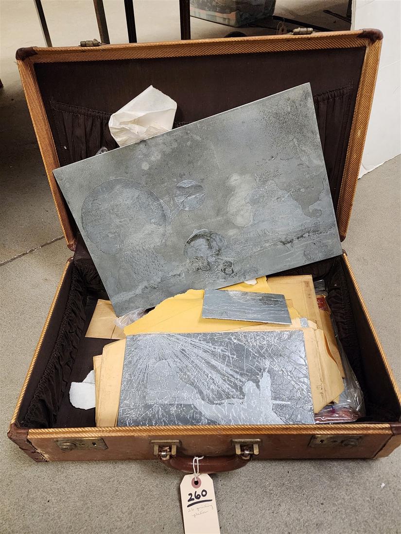 SUIT CASE PRINTING PLATES 26PC 6-3/4" X 21"W X 13"D (SUITCASE MEASUREMENTS) (1 of 3)