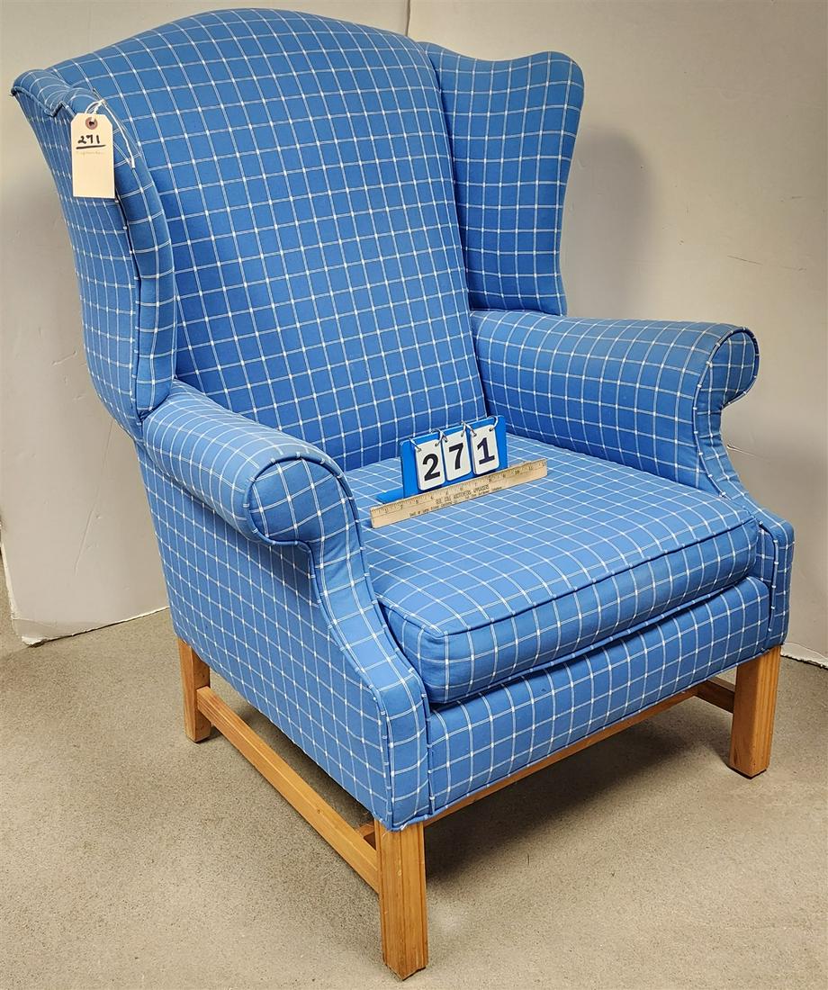 CRAFTMASTER UPHOLS WING CHAIR 42"H X 34"W X 32"D (1 of 3)