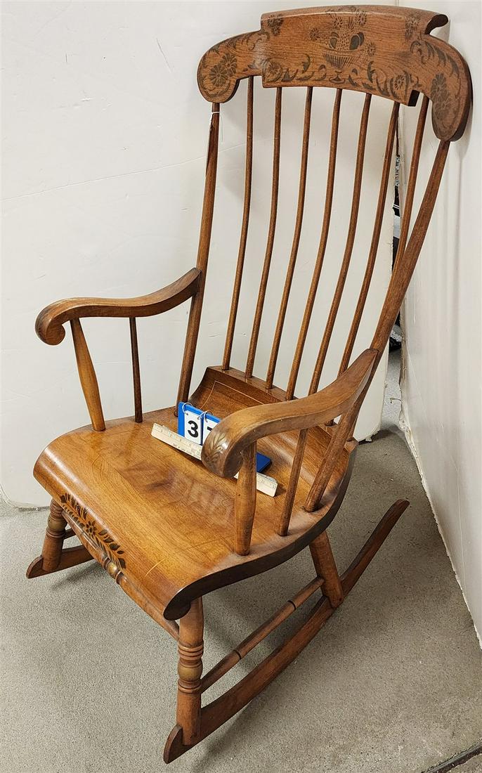 NICHOLAS & STONE STENCILED ROCKER (1 of 6)