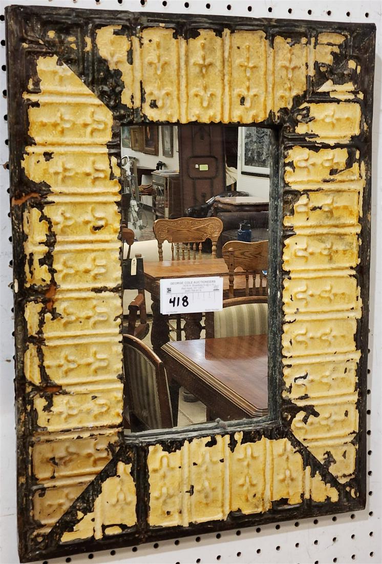 METAL FRAME MIRROR 22-1/2" X 16-1/2" (1 of 2)