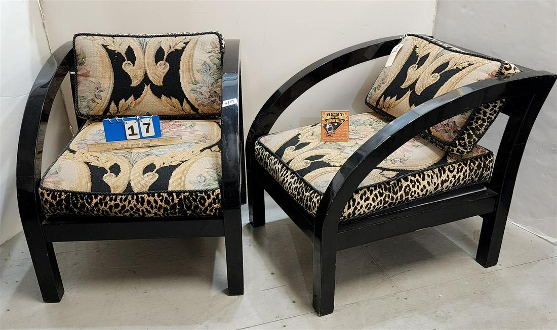 PR ART DECO PAUL FRANCKE STYLE MODERNAGE D ARM CHAIRS 26-1/2"H X 26"W X 30"D (1 of 3)