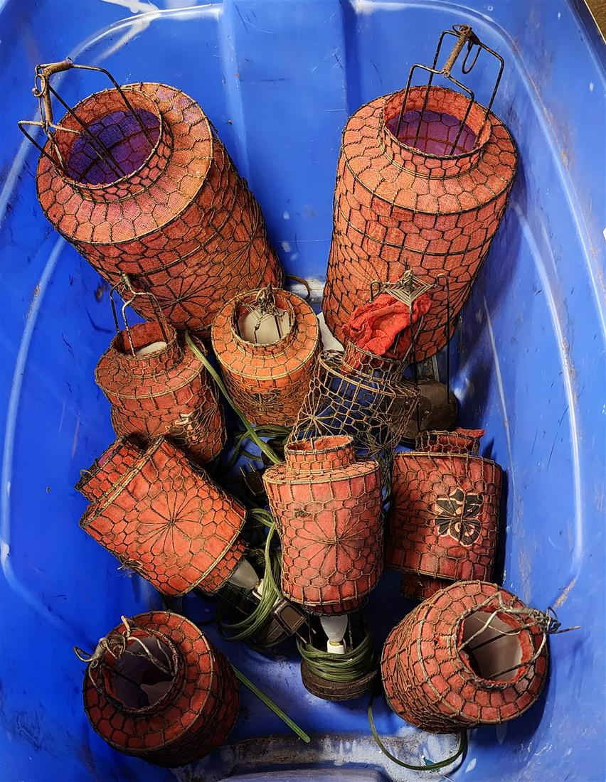 TUB 10 WIRE MESH LANTERNS: TUB 10 WIRE MESH LANTERNS