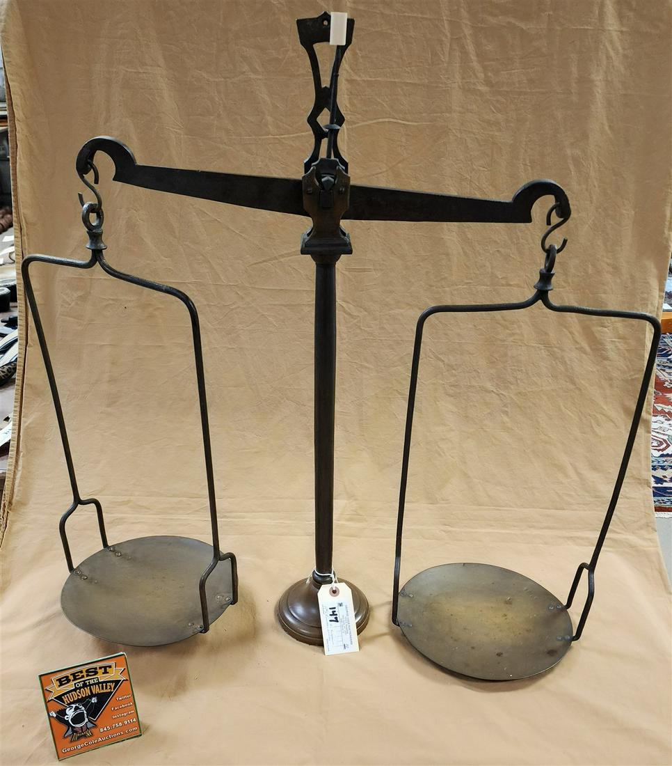 19THc FRENCH BRASS SCALE F.LEGRAIN: 19THc FRENCH BRASS SCALE F.LEGRAIN