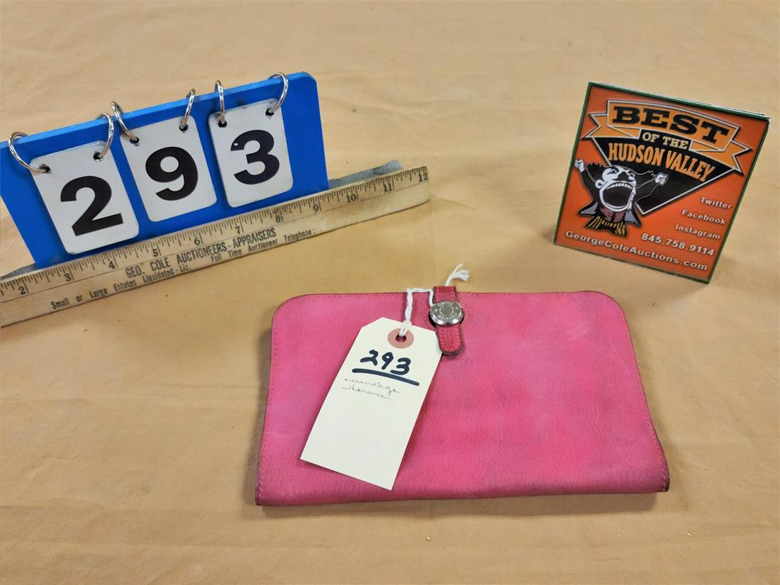 VINTAGE HERMES WALLET FROM ROGER ROSS & ERIC BONGARTZ COLL. 5% PROCEEDS GO TO ELLENVILLE HOSPITAL (1 of 8)