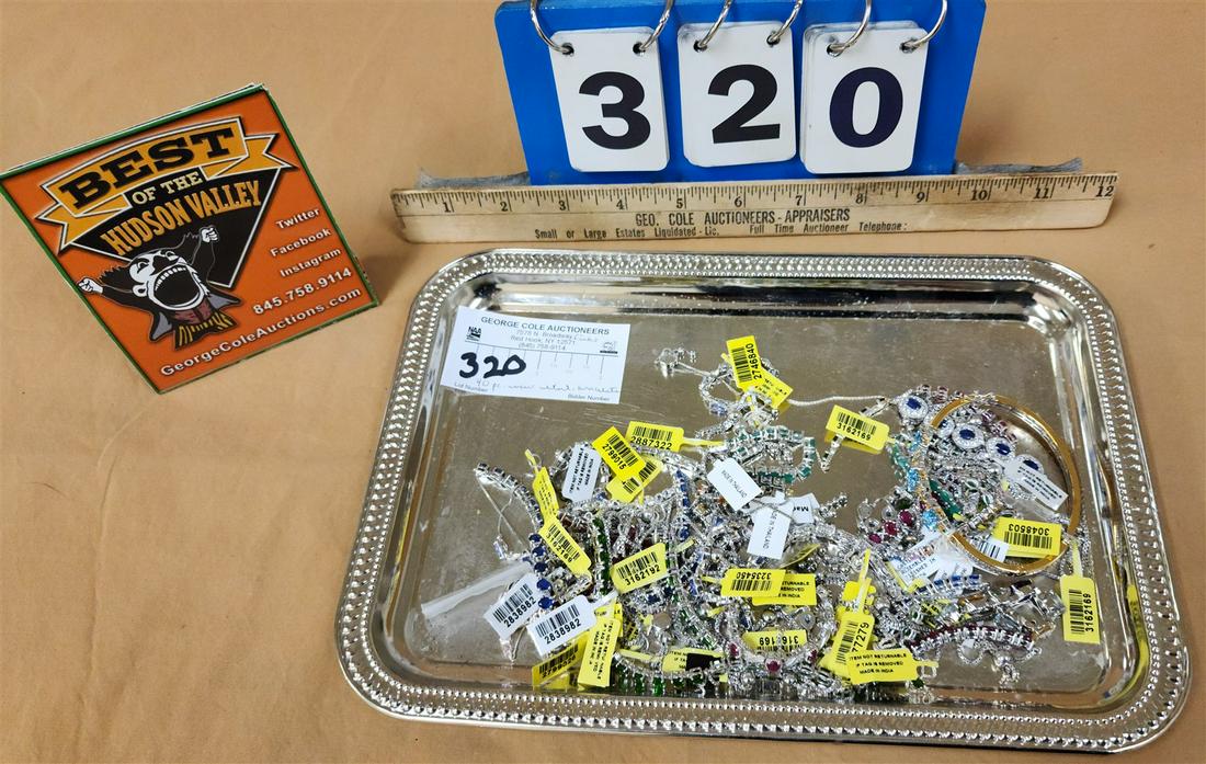 TRAY 40PC NEW STERL BRACELETS (1 of 9)