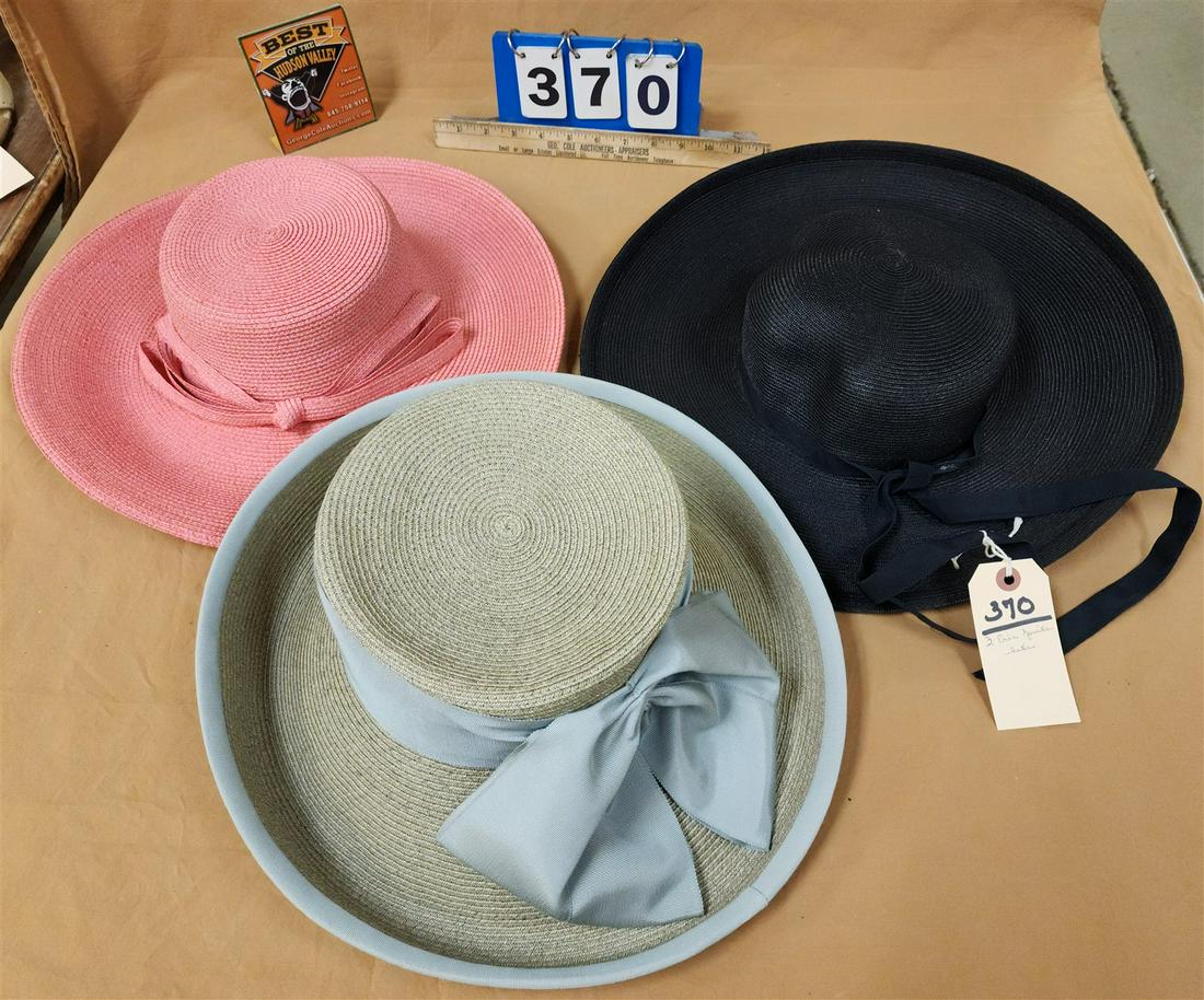 LOT 3 VINTAGE ERIC JAVITS HATS FROM ROGER ROSS & ERIC BONGARTZ COLL. 5% PROCEEDS GO TO ELLENVILLE (1 of 6)