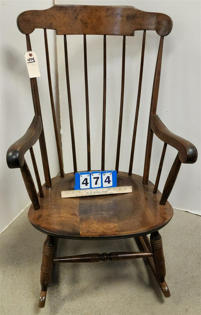 NICHOLAS & STONE ROCKER 40"H X 25 1/2"W X 19 1/2"D (1 of 2)