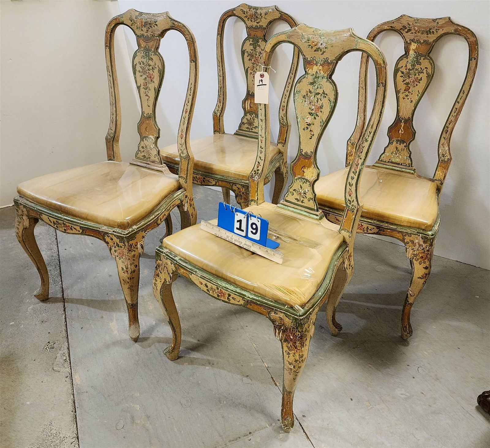SET 4 ITALIAN PTD QA. STYLE CHAIRS (1 of 3)
