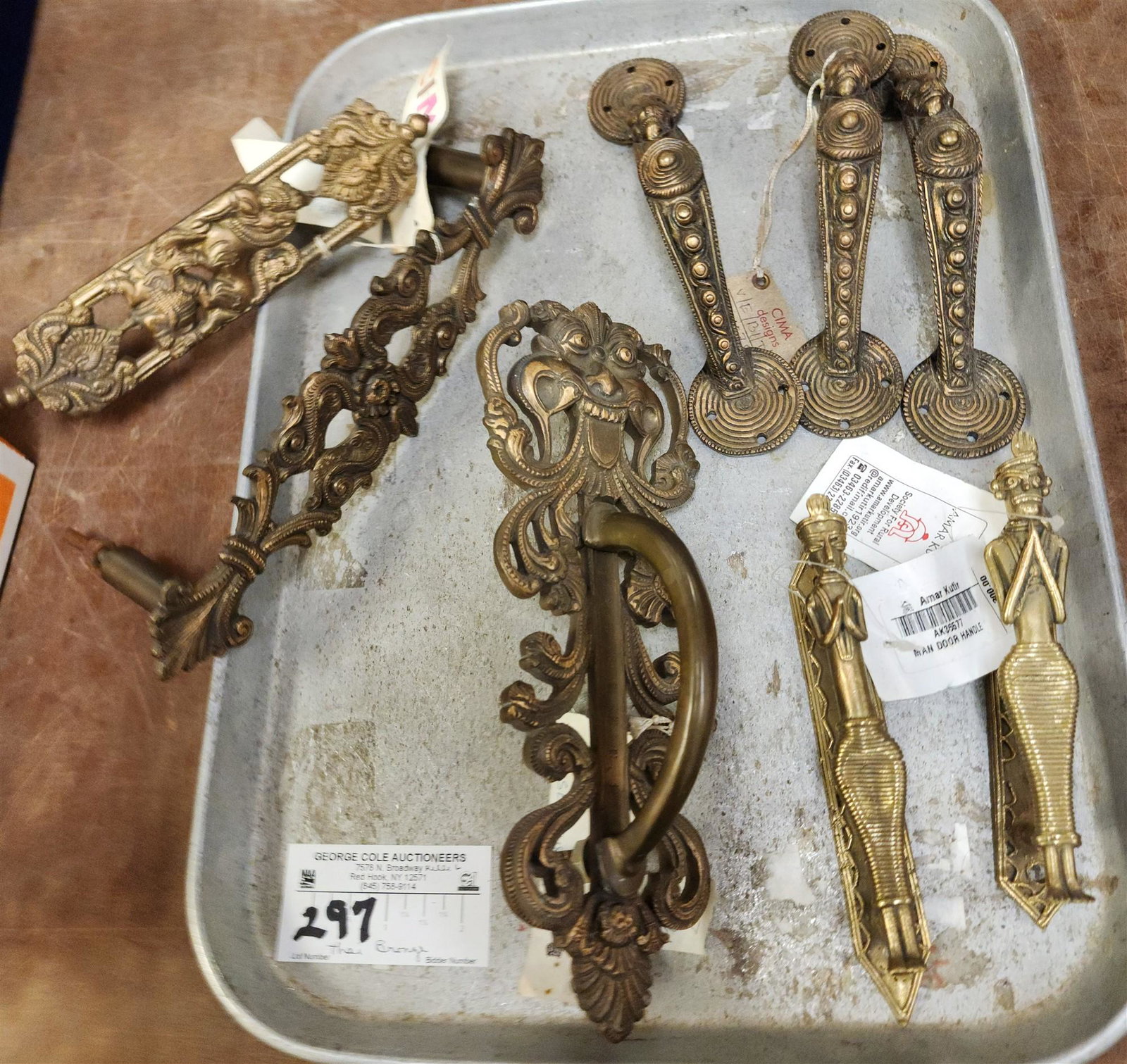 TRAY 8 CIMA DESIGN THAI DOOR HANDLES 9 1/2" X 3 1/2", 10" X 2 1/2", 8" X 1 3/4", 3-7 3/4" X 1 3/4",: TRAY 8 CIMA DESIGN THAI DOOR HANDLES 9 1/2" X 3 1/2", 10" X 2 1/2", 8" X 1 3/4", 3-7 3/4" X 1 3/4", 2- 6 1/4" X 1"