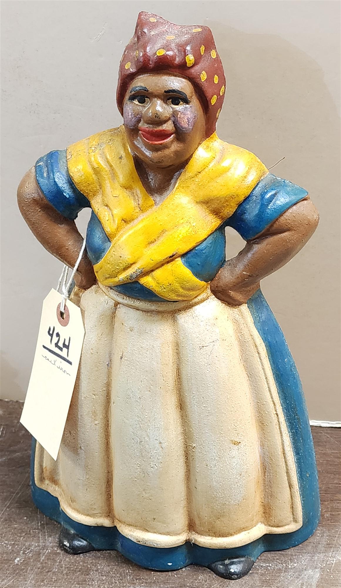 CAST IRON MAMMY DOOR STOP 13": CAST IRON MAMMY DOOR STOP 13"