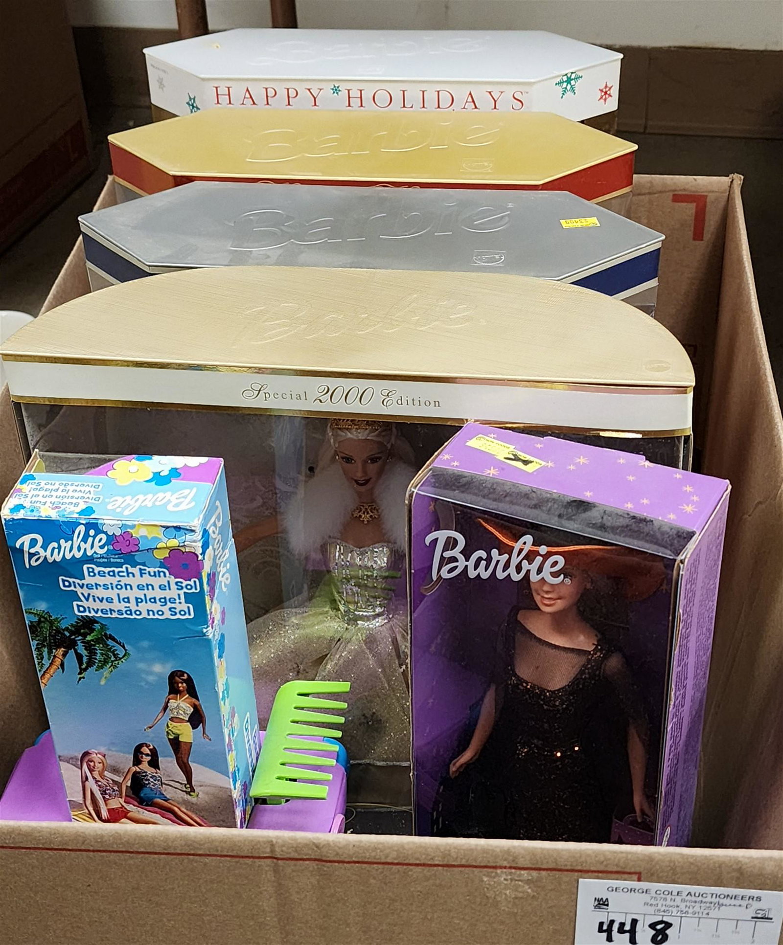 BX 6 BARBIES IN ORIG BXS: BX 6 BARBIES IN ORIG BXS