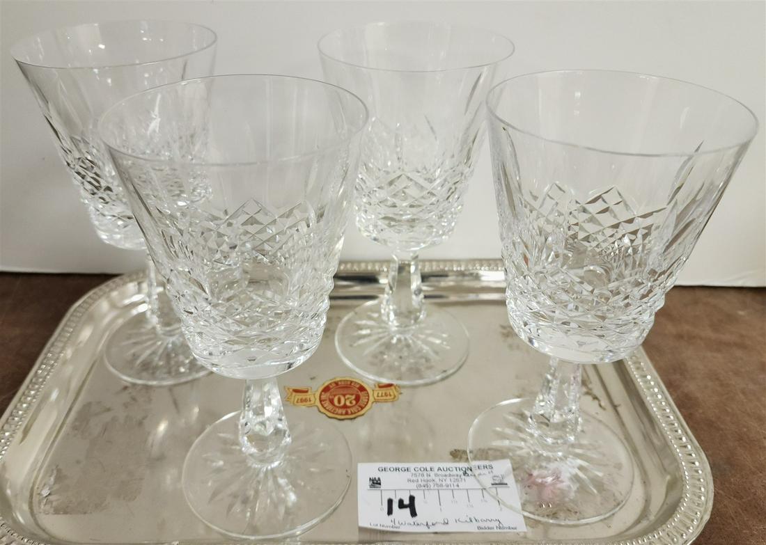 TRAY 4 WATERFORD KILBERRY WATER GOBLETS (1 of 3)