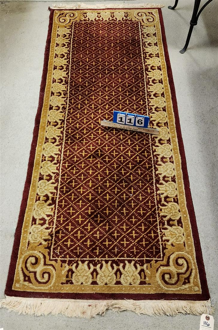 WOOL RUNNER 2'6" X 6'2": WOOL RUNNER 2'6" X 6'2"