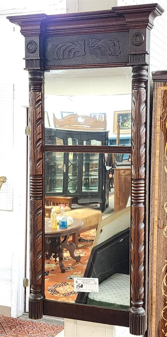 C1820 FEDERAL MAHOG 2 PART MIRROR 33" X 16" (1 of 2)