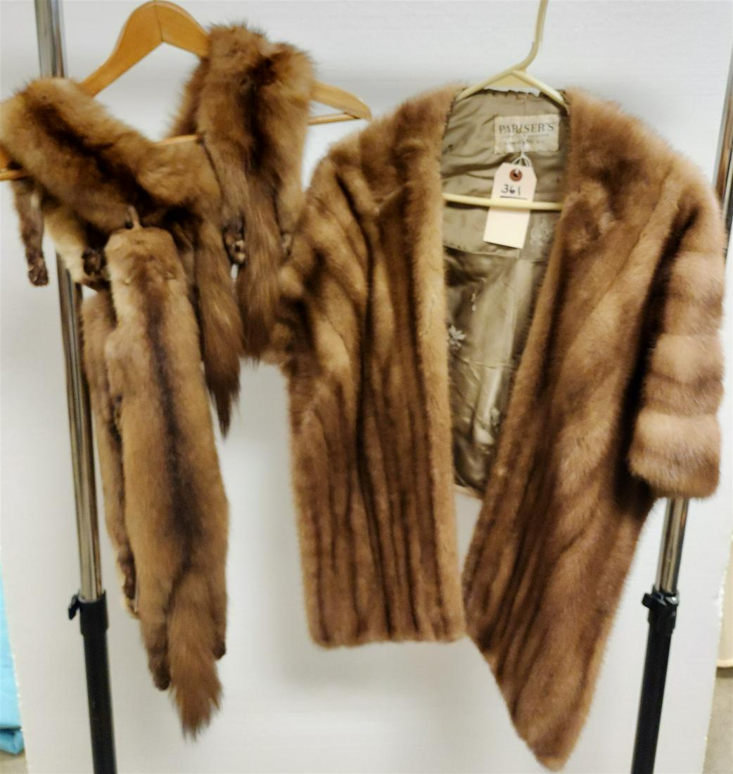 MINK STOLE W/ KALINSKI: MINK STOLE W/ KALINSKI