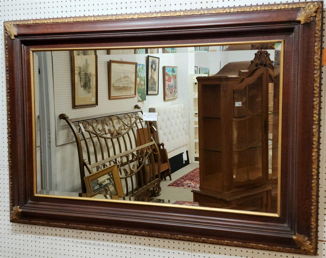 FRAMED BEVELED MIRROR 43" X 63" (1 of 1)