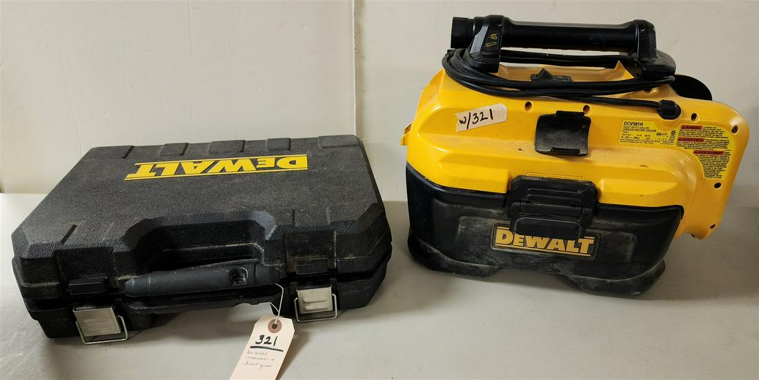 DEWALT DCV581H CORDED Or CORDLESS SHOP VAC & HEAT GUN D 26960: DEWALT DCV581H - CORDED OR CORDLESS HEAVY DUTY 2 GALLON WET/DRY SHOP VAC USES 18V & 20V BATTERY PACKS AND CORDED HEAT GUN D 26960