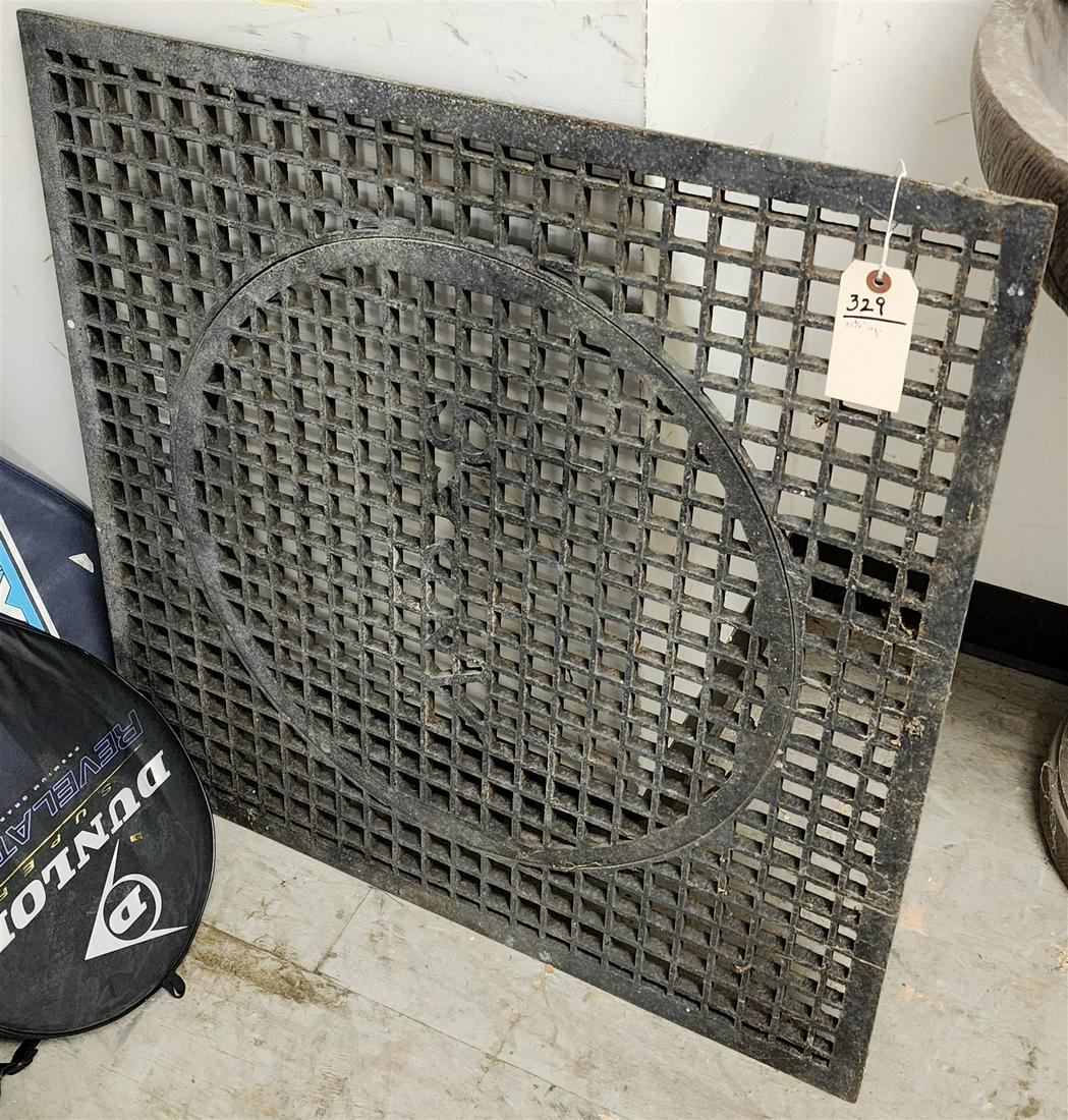 CAST IRON GRATE 31 1/4"SQ (1 of 5)