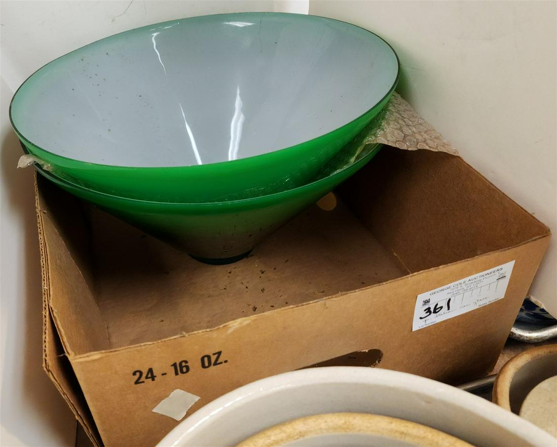 BX. PR. CASE GLASS SHADES-ITALY 7 1/2"H X 14"DIAM (1 of 3)