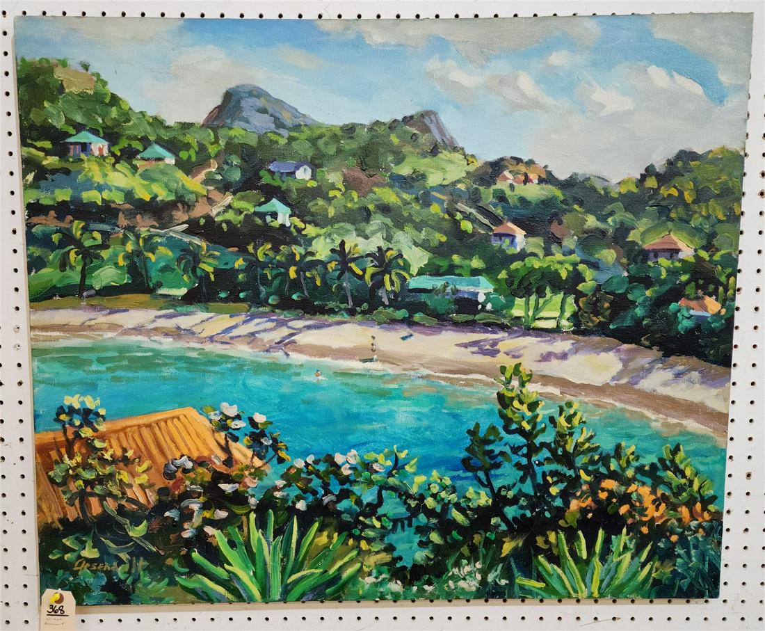 UNFRAMED O/C LANDSCAPE SGND. ARSENAULT 30"H X 36"W (1 of 5)