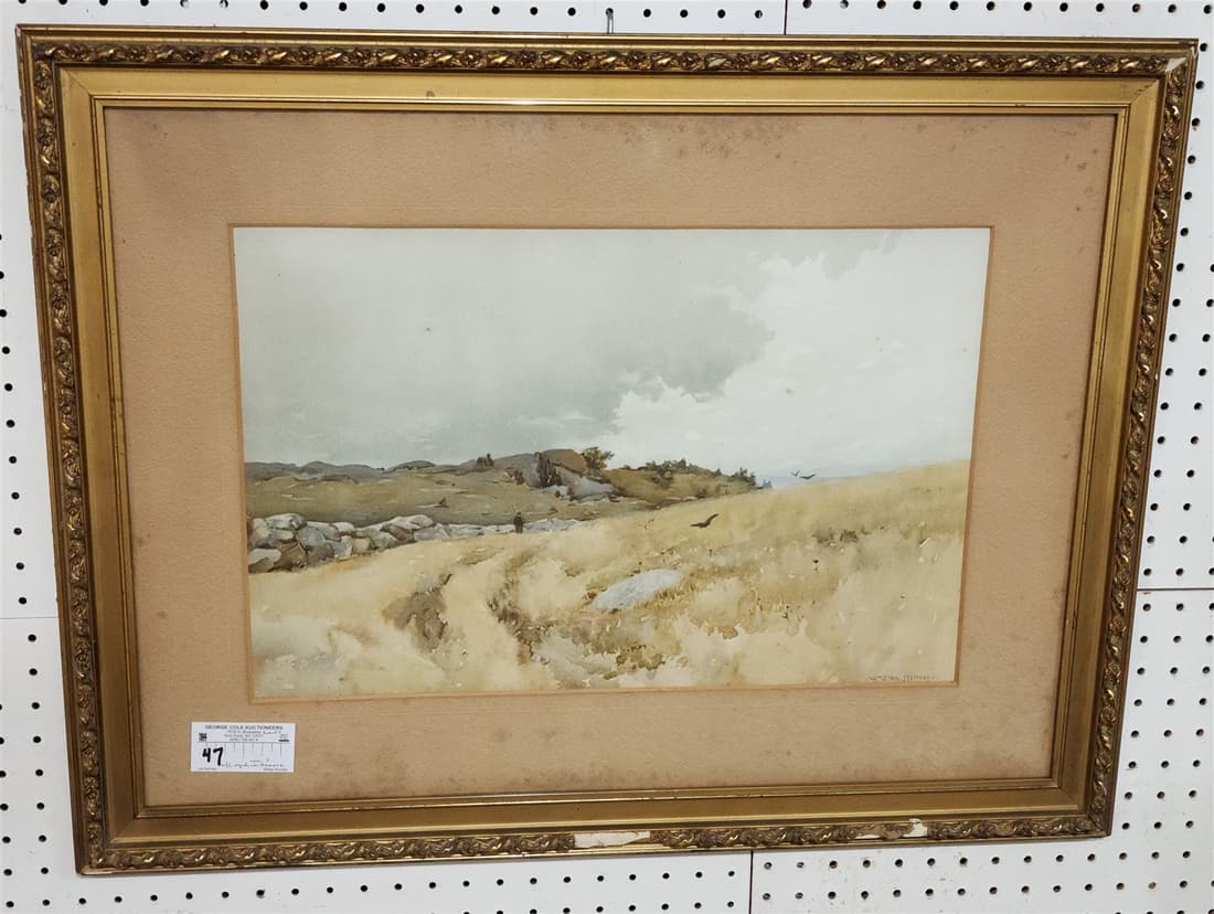 FRAMED W/C LANDSCAPE SGND.WM.J WHITTEMORE 13 1/2" X 20 1/2" (1 of 2)