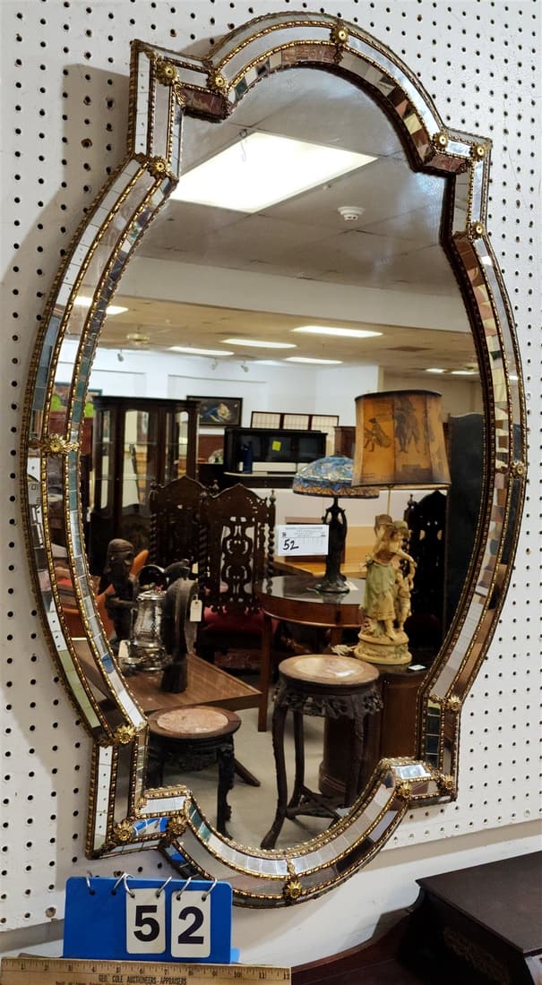 MIRROR MOSAIC FRAMED MIRROR 43 1/2" X 27 1/2" (1 of 4)