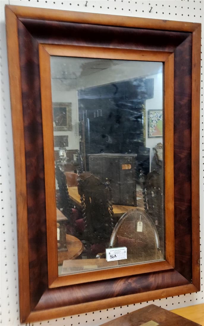 EMPIRE MAHOG OGEE FRAMED MIRROR 37-1/2" X 25-1/2": EMPIRE MAHOG OGEE FRAMED MIRROR 37-1/2" X 25-1/2"