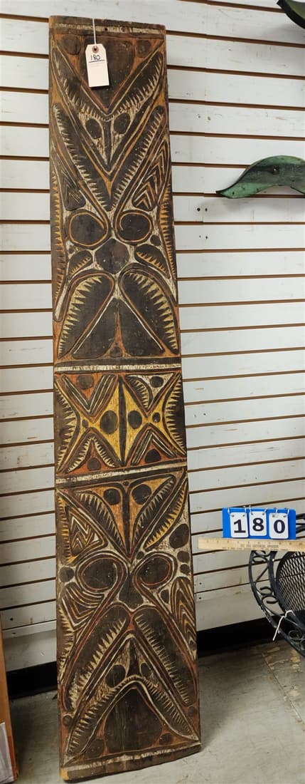 NEW GUINEA SHIELD 77-1/2" X 16": NEW GUINEA SHIELD 77-1/2" X 16"
