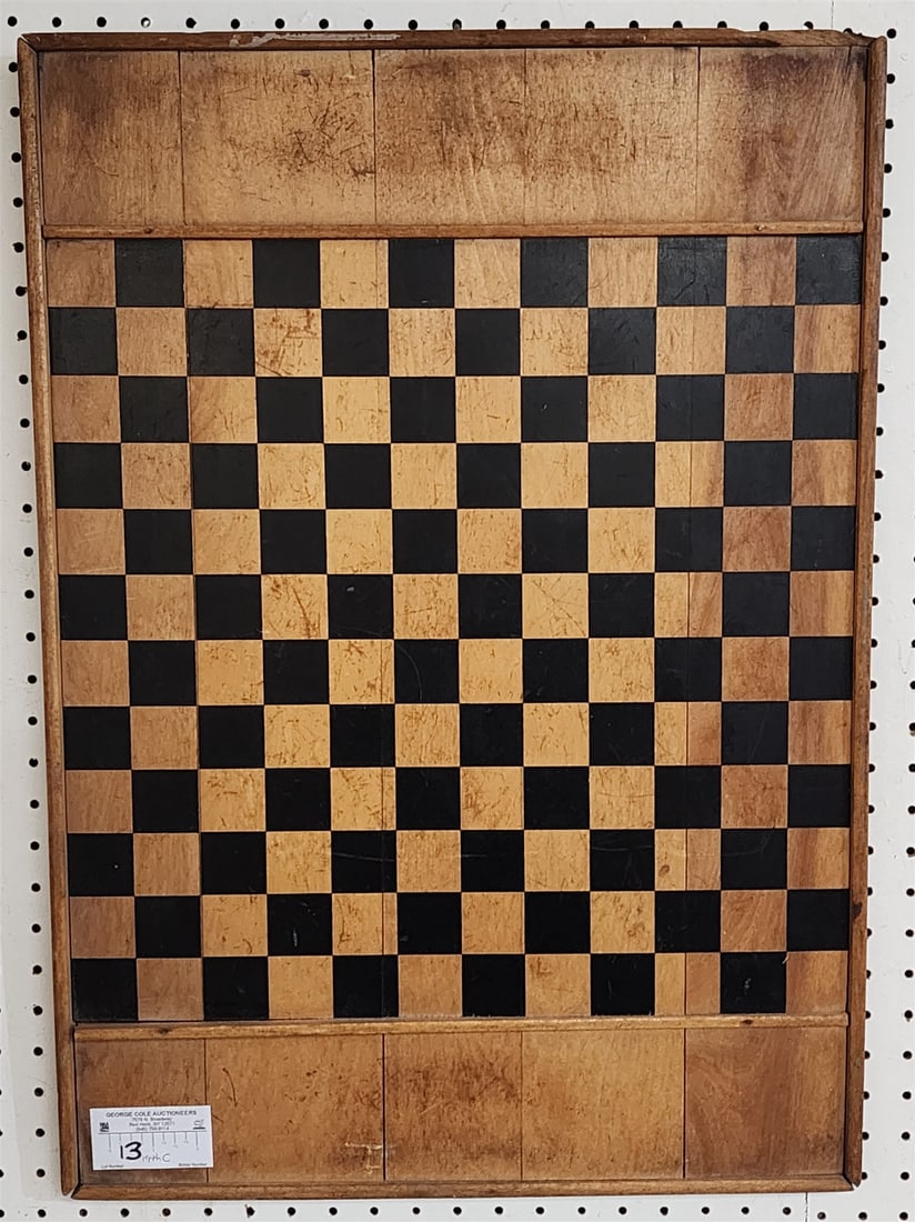 19TH C CHECKERBOARD: 19TH C CHECKERBOARD