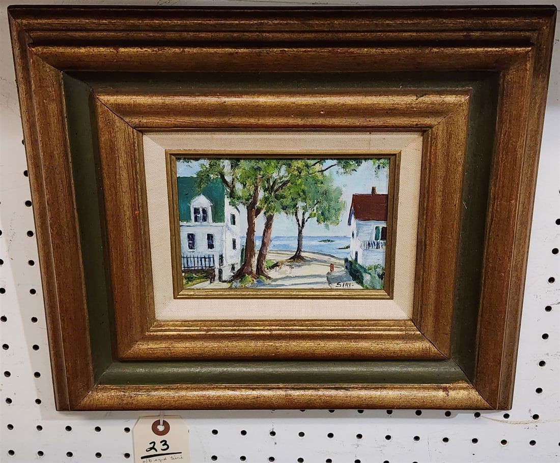 FRAMED O/B LANDSCAPE SGND SIRI 7" X 9" (1 of 3)