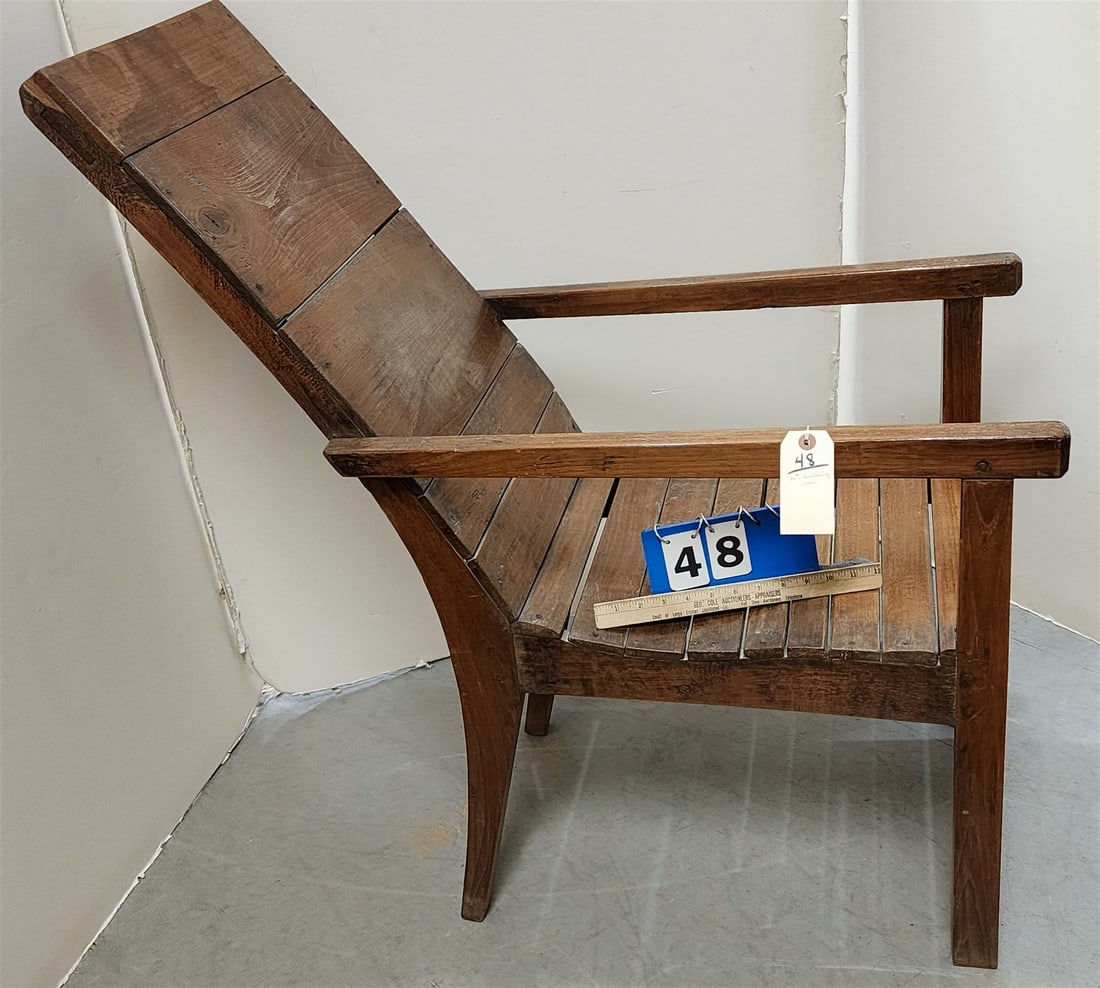 19TH C BIRTHING CHAIR 40"H X 19"W X 19"D: 19TH C BIRTHING CHAIR 40"H X 19"W X 19"D