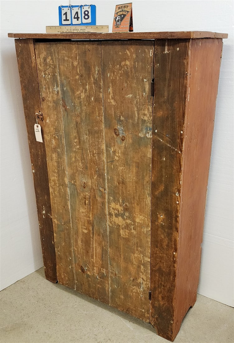 PRIM PINE 1 DOOR CUPBOARD 58 1/4"H X 38"W X 17"D (1 of 3)