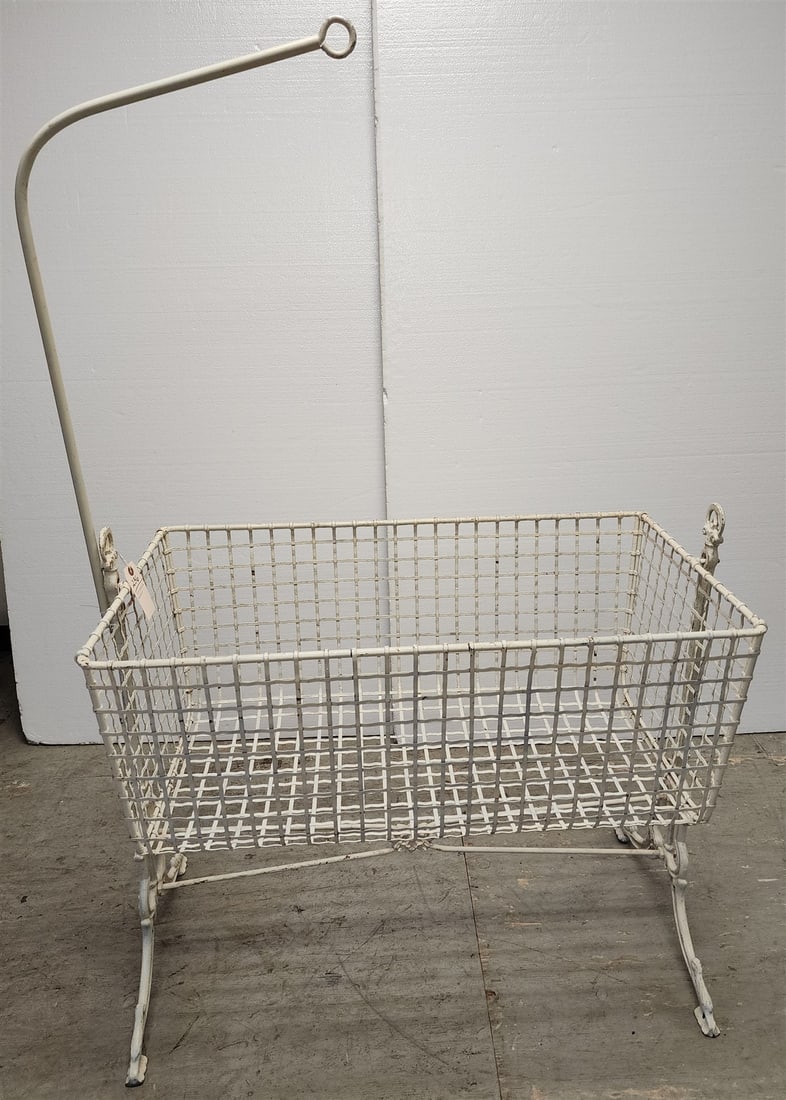 J.J. ULLEY AND CO MONTREAL CST IRON CRADLE 34 1/2"H X 39'W X 21"D: J.J. ULLEY AND CO MONTREAL CST IRON CRADLE 34 1/2"H X 39'W X 21"D